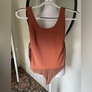 Lovers + Friends Bodysuit. Side tie super cute and sexy